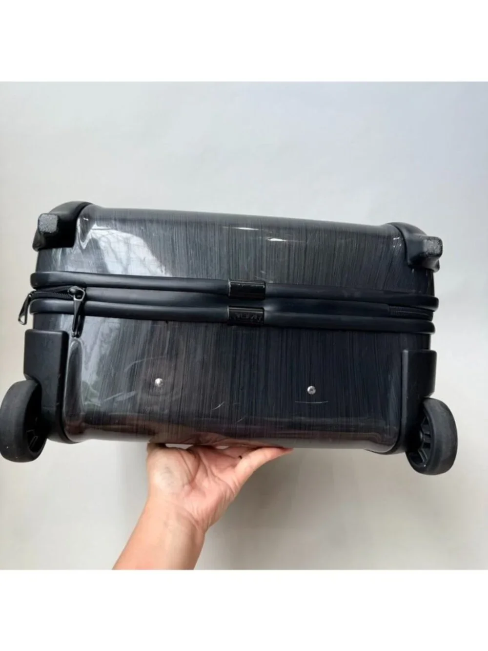TUMI 19 Degree Compact Brief Rolling Carry-On Spinner Luggage Black/Gray